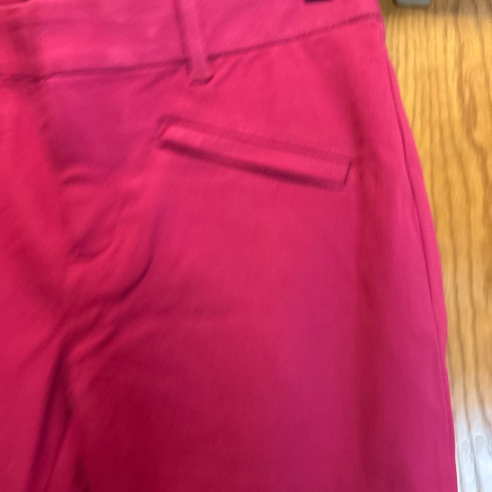 Gap Pink curvy signature skinny ankle chino pant business casual magenta 4 - Picture 7 of 8